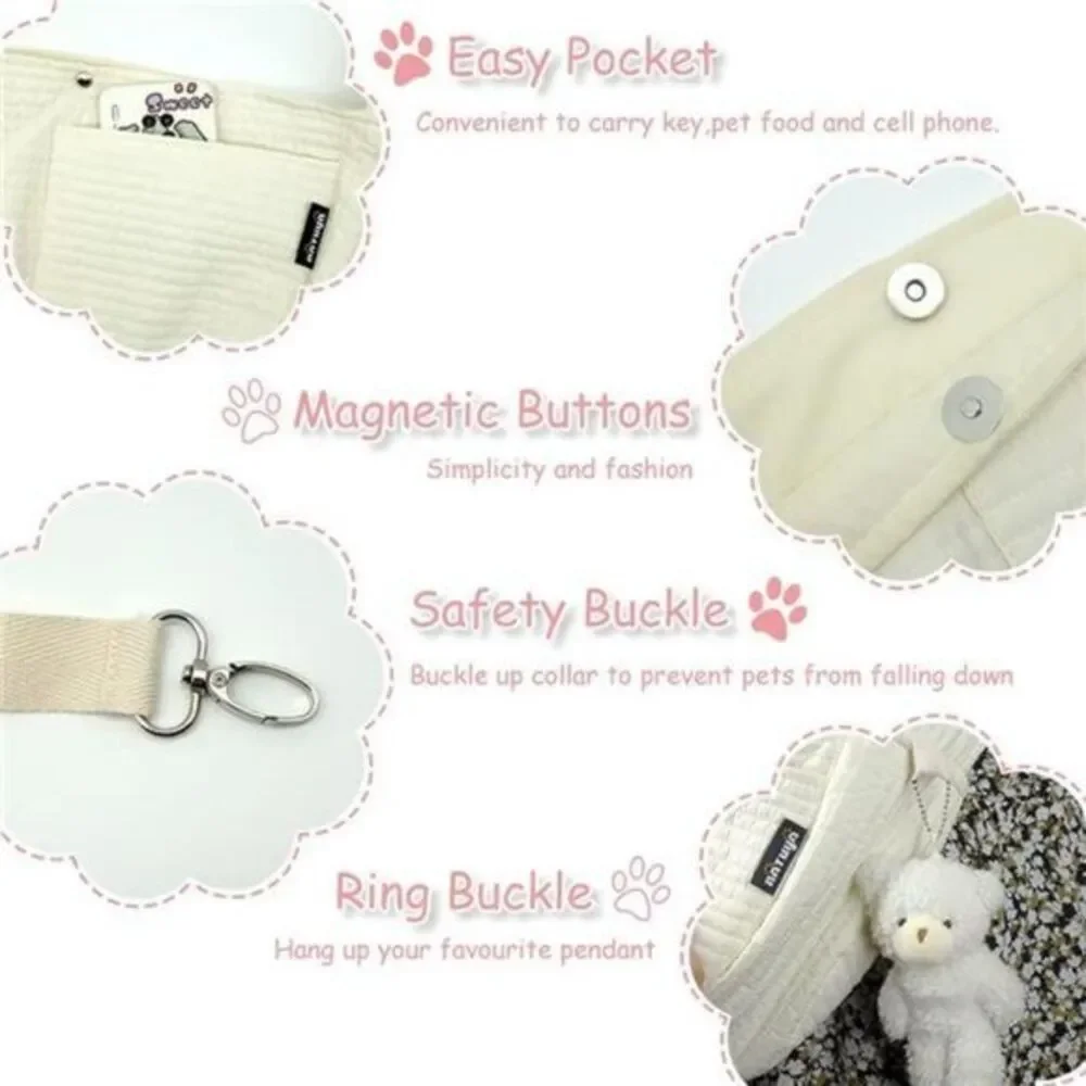 Dog Cat Carrier Sling Pet Bag Travel‎ Shoulder Tote Puppy Small Carry Pack